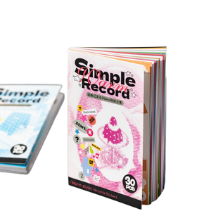 Serie Simple Notes, Planificador Estilo Coreano en Inglés, Materiales de Decoración Navideña, Collages Autoadhesivos Brillantes, 30 Hojas - Product Image 1