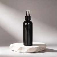Flacon pulvérisateur cosmétique noir, atomiseur de voyage, conteneur de parfum rechargeable, flacon pulvérisateur en plastique, parfum pour homme, forme cylindrique
