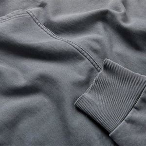 2021 Custom Vintage Acid Wash Hoodie Hombres Heavy French No String Hoodies Algodón 320g Unisex Pullover Hoodie - Product Image 5