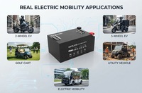 Paket Baterai Lithium LiFePO4 Kapasitas Tinggi 60V 120Ah untuk Kendaraan Listrik, Golf Cart, Kendaraan Utilitas, OEM, ODM