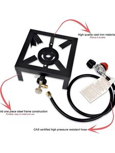 Economy Home Commercial veicolo ricreativo all'aperto Picnic temporaneo in acciaio inossidabile Base facile da pulire semplice stufa a Gas - Product Image 4