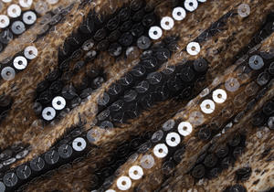 Nuovo abito da donna primavera autunno maglia elastica Top + Shorts con paillettes 2 pezzi abbinati leopardo due pezzi Set da donna Sexy - Product Image 5