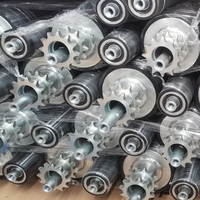 Rouleau de convoyeur à pignon en acier au carbone durable fabriqué en Chine pour système de manutention de matériaux
