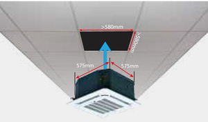 Unità Fan Coil Midea per Climatizzazione, Condizionatore Split <span class=keywords><strong>4</strong></span>.5Kw Compatto a Cassetta a Quattro Vie per Impianti di Produzione - Product Image 5