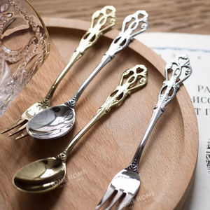 Hot Sale Stainless Steel Gold Cutlery Set <strong>Table</strong> <strong>Spoon</strong> and Fork Dinner Knife Royal Cutlery Set Full <strong>Table</strong> Cutlery - Product Image 5