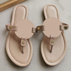 Nouvelles sandales de créateur 2026 pour femme, en cuir, style décontracté, pour intérieur, salle de bain, plage, mode estivale, avec clip-on - Product Image 2