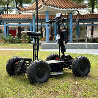 Vélo de montagne électrique tout-terrain 60V avec batterie au lithium, freins à disque, double transmission pour la chasse en extérieur, la patrouille à grande vitesse et la conduite sur la plage