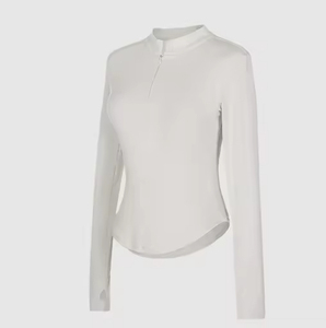 2026 6 Colors <strong>Women</strong> Adult Dance Yoga <strong>Clothes</strong> Zipper Jacket <strong>Women's</strong> Slim-fit Vertical Collar Waist Fitness Ballet Dance Top - Product Image 6