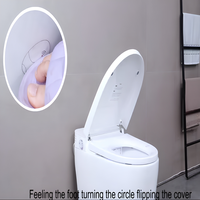 Toilette intelligente monobloc à ouverture et fermeture automatiques, avec bidet chauffant, massage, mode enfant, sans pression d'eau, vente en gros Chine