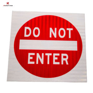 Avertissement de construction australien panneau de signalisation en PVC contrôleur de route 600mm Corflute Fluoro Orange fin détour pas d'entrée - Product Image 3