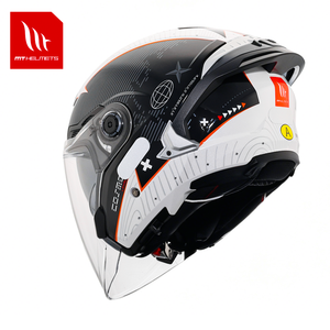 หมวกกันน็อคมอเตอร์ไซค์ MT Helmets รุ่น Cosmo Sv แบบเปิดหน้า วัสดุ ABS ลายกราฟิก  แผ่นบังแดดใส ได้รับมาตรฐาน ECE  ระบบปลดเร็ว สภาพใหม่ - Product Image 6