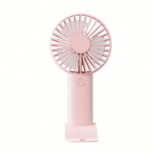 Modern Portable Mini Handheld Fan with Phone Stand-Custom Logo USB Rechargeable ABS Material Pocket Fan for <b>Gifts</b> & Promotions - Product Image 3