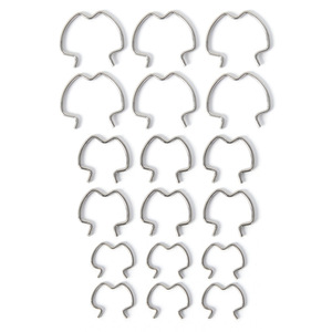 18 Pack Steel Quick Coupling <b>Clips</b> 3/8 1/2 5/8 Inch For Car Motorcycle Cooling System Repair Replacement - Product Image 2