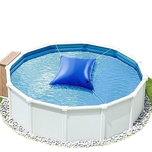 Oreiller d'air hivernal pour piscines Support de <span class=keywords><strong>piscine</strong></span> au-dessus des couvertures <span class=keywords><strong>Coussin</strong></span> <span class=keywords><strong>flottant</strong></span> gonflable Bleu Empêche la décoloration Durable - Product Image 1