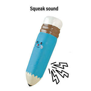 C4P toptan yumuşak lateks yıkanabilir çiğnemek köpek oyuncak çevre dostu kalem şekli köpek köpek oyuncak - Product Image 2