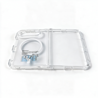 Coque de téléphone de luxe N52 magnétique puissante anti-chute antichoc transparente en TPU PC anti-jaunissement, vente en gros pour iPhone Duo