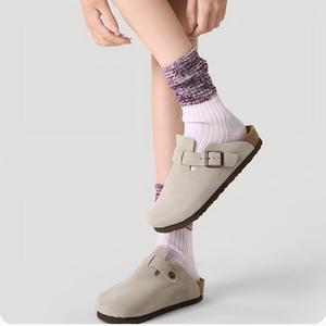 Chaussettes tendance à revers texturés, transparentes, respirantes, légères, au design élégant, faciles à assortir à toutes les chaussures, pour le printemps, l'été et le quotidien - Product Image 2