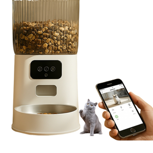 Mangeoire intelligente pour animaux de compagnie 5L Mangeoire intelligente pour animaux de compagnie pour chats chiens Distributeur automatique de nourriture WiFi APP Contrôle vocal - Product Image 4