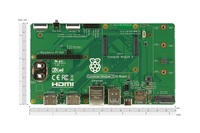 Placa de Desarrollo CM5-PoE-BASE-A para Raspberry Pi Compute Module 5, con Soporte para IO Board PoE+ HAT+