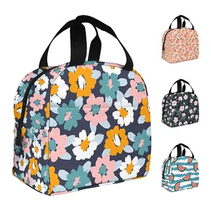 Bolsa cooler portátil à prova d'água, bolsa fofa para almoço, feminina, para crianças