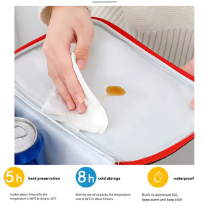 Sac isotherme pliable Sunnylife pour pique-nique, livraison de repas, vin, glace, déjeuner, avec logo personnalisé, écologique, doux, pour l'extérieur - Product Image 3