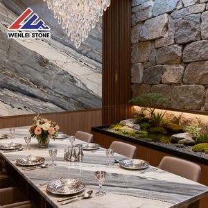 Venta Especial: Losa <span class=keywords><strong>de</strong></span> Mármol Azul Paisaje, 18mm <span class=keywords><strong>de</strong></span> Grosor, Acabado Pulido, para Cocina y Comedor al Aire Libre, Venta al Por Mayor <span class=keywords><strong>de</strong></span> la Fábrica <span class=keywords><strong>de</strong></span> Mármol Wenlei - Product Image 2