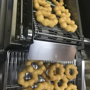 Hot sale full automatic mini donut machine electric fryer donuts maker commercial yeast-raised donut frying system
