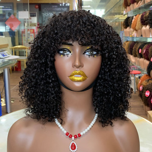 วิกผมบ๊อบสั้นแบบมีหน้าม้า ขนาด 14 นิ้ว แบบลอน Pixie ผมแท้ 100% สำหรับผู้หญิง ขายส่ง - Product Image 2