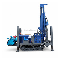 Foreuse compacte diesel 200 m pour puits d'eau, machine de forage hydraulique DTH portable 220 V pour usage agricole