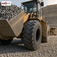 Pneu OTR 17.5-25 20.5-25 E-3 L-3 à bande de roulement Z 16PR 20PR 24PR à base large pour chargeuse sur pneus et engin de terrassement TT TL Industriel