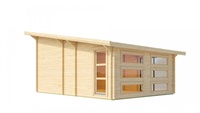 Conteneur en bois Maison de vacances Villa préfabriquée Design jardin Maison préfabriquée moderne Maison mobile portable Salle de simulation de golf