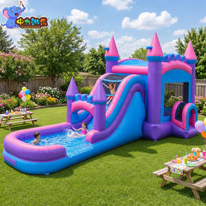 Castillo Inflable Acuático <span class=keywords><strong>con</strong></span> Tobogán y <span class=keywords><strong>Piscina</strong></span>, <span class=keywords><strong>Casa</strong></span> de Brinco para Niños, Ideal para Fiestas de <span class=keywords><strong>Cumpleaños</strong></span> y <span class=keywords><strong>Alquiler</strong></span> - Product Image 1