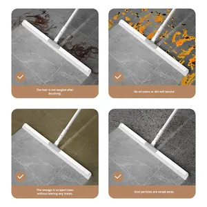 大型免提雪尼尔拖把，带书桌手柄环保可持续刮板，家用卫生间浴室洗手间 - Product Image 3