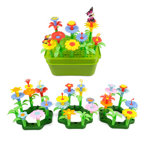 Stelo giardino giardino Kit Montessori giardinaggio giocattoli con annaffiatoio fai da te fiori intercambiabili per bambini <span class=keywords><strong>3</strong></span> + - Product Image 5