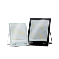 LED lumière D'inondation Imperméable À L'eau 50W 100W 150W 200W Ultra-mince Nouveau Type Extérieur LED Projecteur Éclairage IP 66 Sécurité Lumière