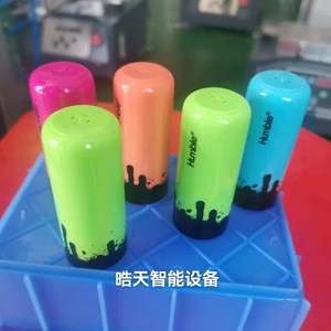 Máquina de serigrafía de superficie curva Haotian S-2A-WT semiautomática de 1 estación para impresión monocromática en botellas de vidrio - Product Image 3
