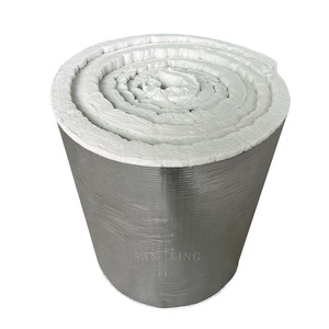 Aluminum Silicate <b>Ceramic</b> Fiber Blanket 128kg/m 800-1000C <b>Insulation</b> Material for Piping Machinery Oven - Product Image 1