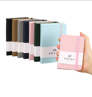 Cuaderno A6 de Alta Calidad, Tapa Dura de Cuero PU, Cuaderno de Bolsillo con Bolígrafo, Diario con Logotipo Personalizado