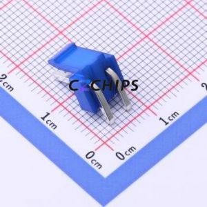 HC-VH-2A2W-L Wire-to-Board Pin Header Bent Lead Through Hole,P=3.96mm Connector 1x2P 3.96mm Right Angle Insert VH - Product Image 2