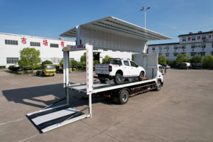 Carro Attrezzi Personalizzato da 5-10 Tonnellate con Portellone Sollevabile, Camion Cassonato con Ala Laterale, Personalizzato dalla Fabbrica - Product Image 5