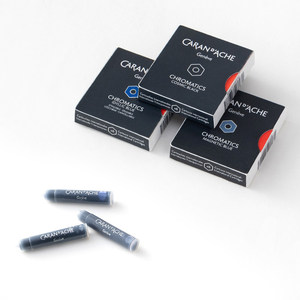 Cartouches de recharge <span class=keywords><strong>d</strong></span>'<span class=keywords><strong>encre</strong></span> bleu-noir <span class=keywords><strong>CARAN</strong></span> <span class=keywords><strong>D</strong></span>'<span class=keywords><strong>ACHE</strong></span> jetables, portables, anti-colmatage, lot de 6, importées - Product Image 4