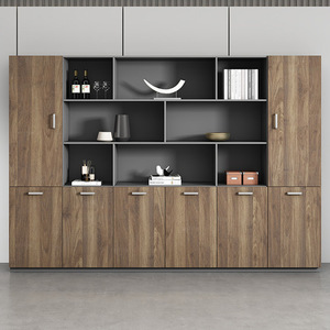 <span class=keywords><strong>Librero</strong></span> de Oficina Moderno y Minimalista de Madera Sólida, Mueble de Almacenamiento y Archivo, Decoración para Sala de Estar, Dormitorio u Oficina - Product Image 3
