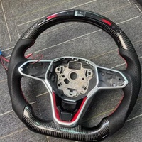 Volant pour volkswagen VW Golf 8 Golf8 Mk7 Mk8 gti 7r GTS R GLI GTD Volant Lenkrad LED Volant de voiture en fibre de carbone