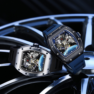 CHANCE JC-9-190G-14-W Orologio Meccanico Automatico di Lusso con Tourbillon, Quadrante Scheletrato, Cassa in Acciaio, per Uomo - Product Image 5