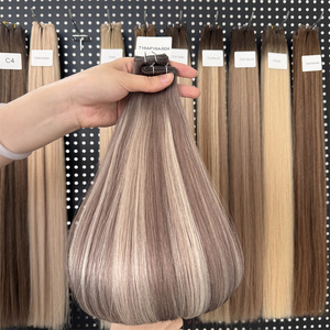 Vendita calda 100% <span class=keywords><strong>capelli</strong></span> Remy vergini umani nuovi <span class=keywords><strong>capelli</strong></span> legati <span class=keywords><strong>a</strong></span> mano trama senza soluzione di continuità trama geniale doppio disegnato <span class=keywords><strong>capelli</strong></span> umani <span class=keywords><strong>extension</strong></span> - Product Image 1