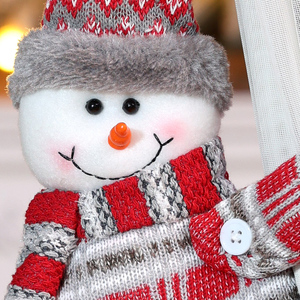 Décorations de rideaux de Noël en gros 2025 pour produits et cadeaux : Adorables ornements Bonhomme de neige, Vieil homme, Élan - Product Image 6