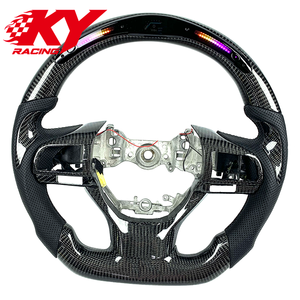 Volante deportivo LED de fibra de carbono y cuero personalizado, adecuado para Lexus GS200 GS350 RX350 RC300 RC350 ES250 NX GX LX IS - Product Image 2