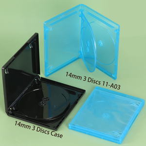 YUZMEI plastique <span class=keywords><strong>Bluray</strong></span> Dvd boîtier 11mm Blue Ray Dvd boîtier 14mm Blu-ray CD boîtier disque unique Blu-ray emballage CD/DVD boîte de rangement - Product Image 1
