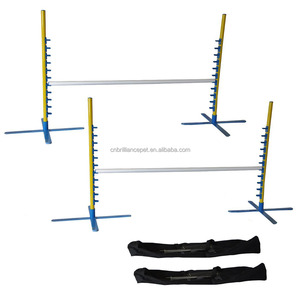 Barre d'agilité pour chien, saut, obstacles intérieurs et extérieurs, équipement de parcours réglable pour animaux de compagnie - Product Image 5