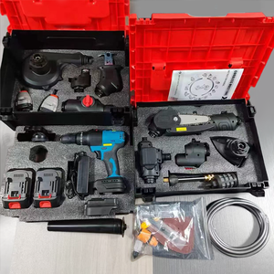 Kit combiné professionnel multi-outils sans balais 21V 750W, système d'alimentation sans fil tout-en-un pour atelier, avec mallette rigide OEM et clé électrique - Product Image 2